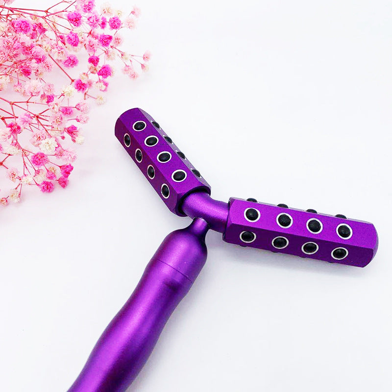 3D roller face massager