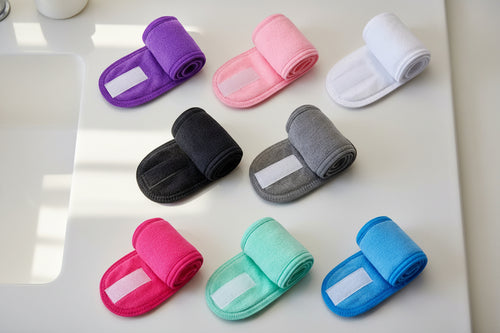 Adjustable Velcro Headband for Optimized Skincare